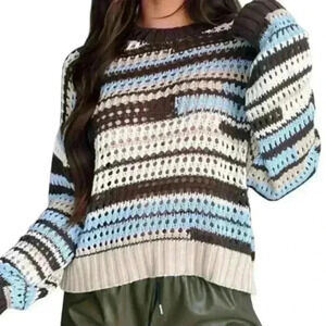 Crochet sweater for fall color size small